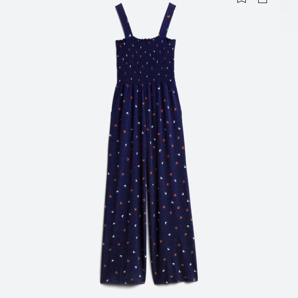 Kaileigh Stitch Fix Women's Isla Knit Jumpsuit Navy Blue Size L